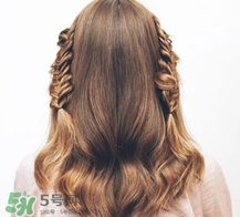 半编鱼尾花头教程图解_半编鱼尾辫的编法图解